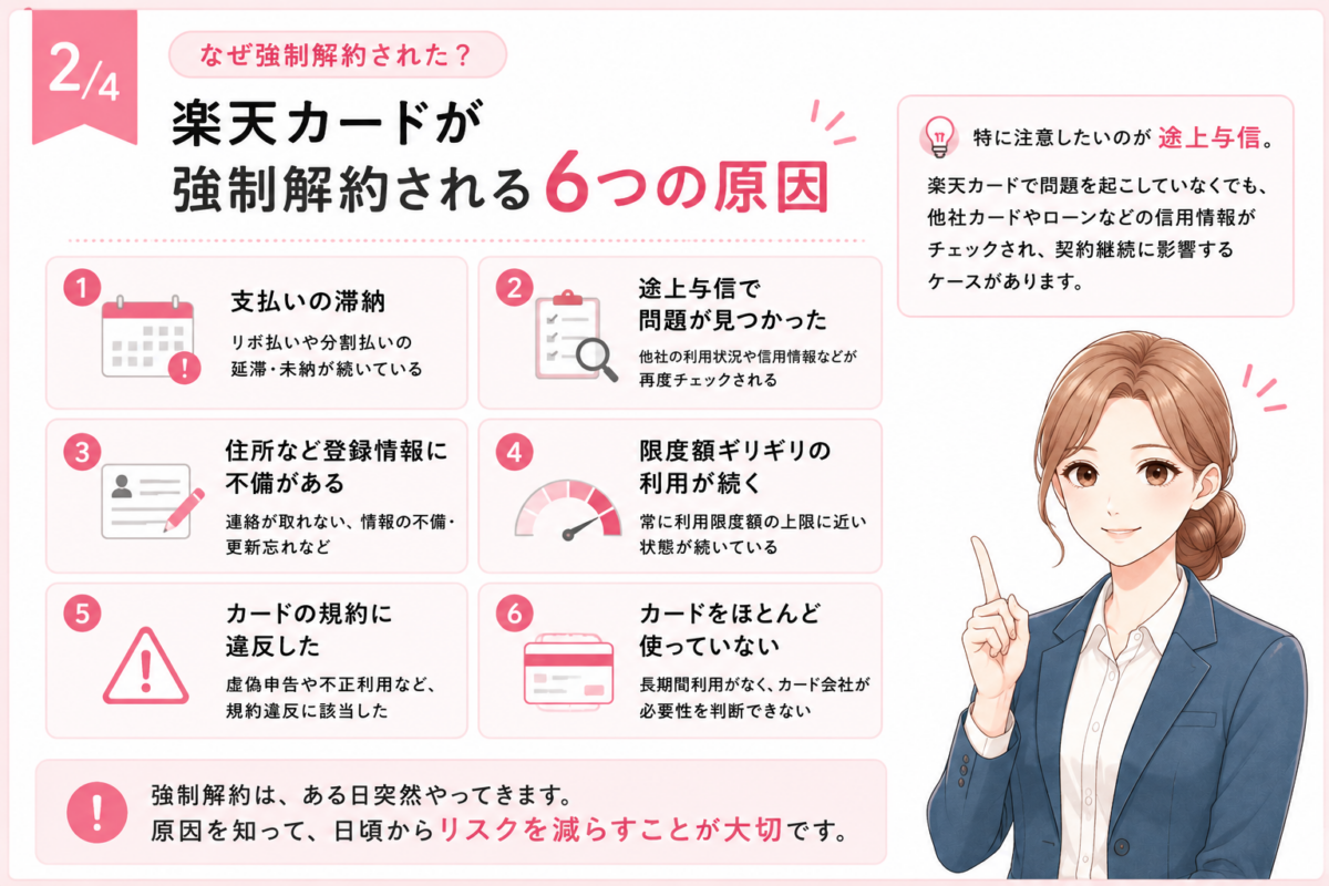 楽天 カード 強制 解約