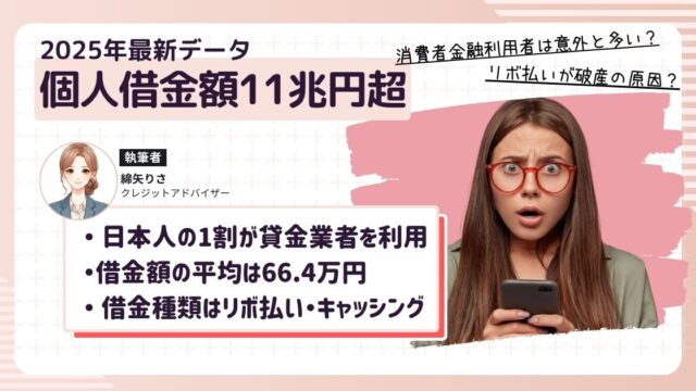 【2025年最新】1000万人超が借金残高あり、1人あたり約66万円の負債